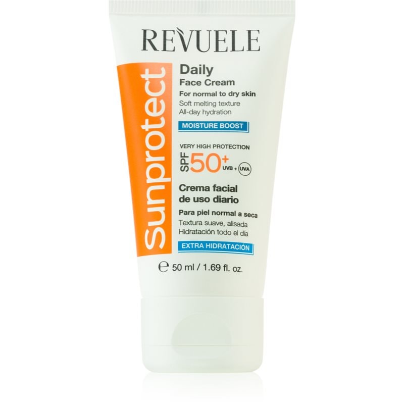 Revuele Sunprotect Moisture Boost хидратиращ дневен крем SPF 50+ - Грижа за тяло - Сравни цени от 1 магазин с безплатна доставка