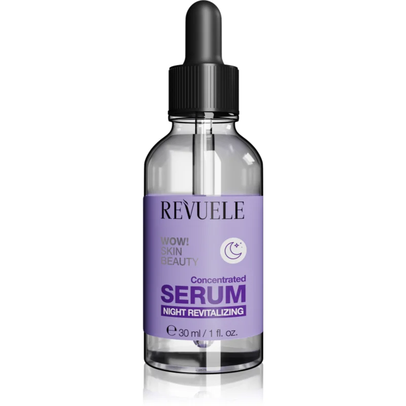 Revuele WOW! Skin Beauty Concentrated Serum Night Revitalizing нощен серум против бръчки с хидратиращ ефект - Грижа за лице - Сравни цени от 1 магазин с безплатна доставка