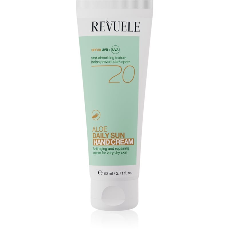 Revuele Daily Sun Aloe защитен крем за ръце SPF 20 - Грижа за тяло - Сравни цени от 1 магазин с безплатна доставка