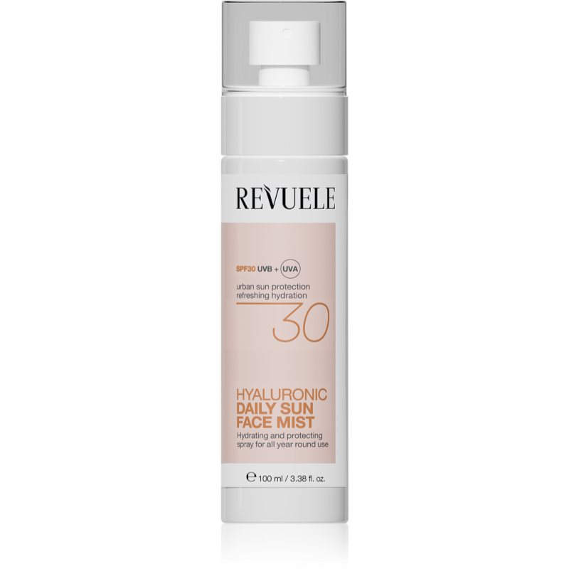 Revuele Daily Sun Hyaluronic Face Mist SPF 30 защитна мъгла с хидратиращ ефект SPF 30 - Грижа за лице - Сравни цени от 1 магазин с безплатна доставка