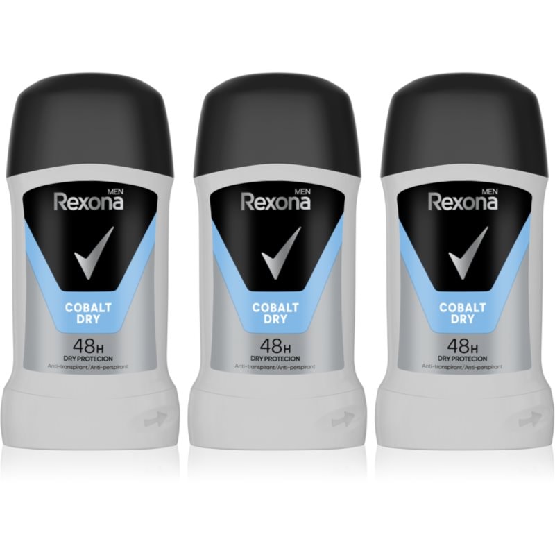 Rexona Rexona Cobalt изгодна опаковка твърди дезодоранти - Унисекс парфюм 1мл - Сравни цени от 1 магазин с безплатна доставка