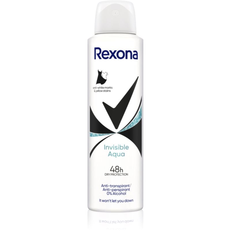 Rexona Invisible Aqua дезодорант в спрей срещу бели и жълти петна