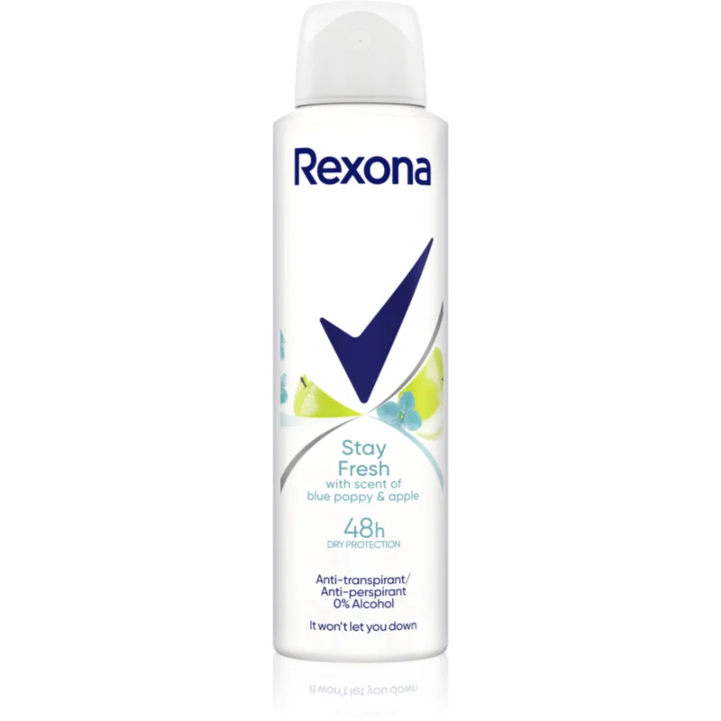 Rexona Blue Poppy & Apple дезодорант спрей - Грижа за тяло - Сравни цени от 1 магазин с безплатна доставка