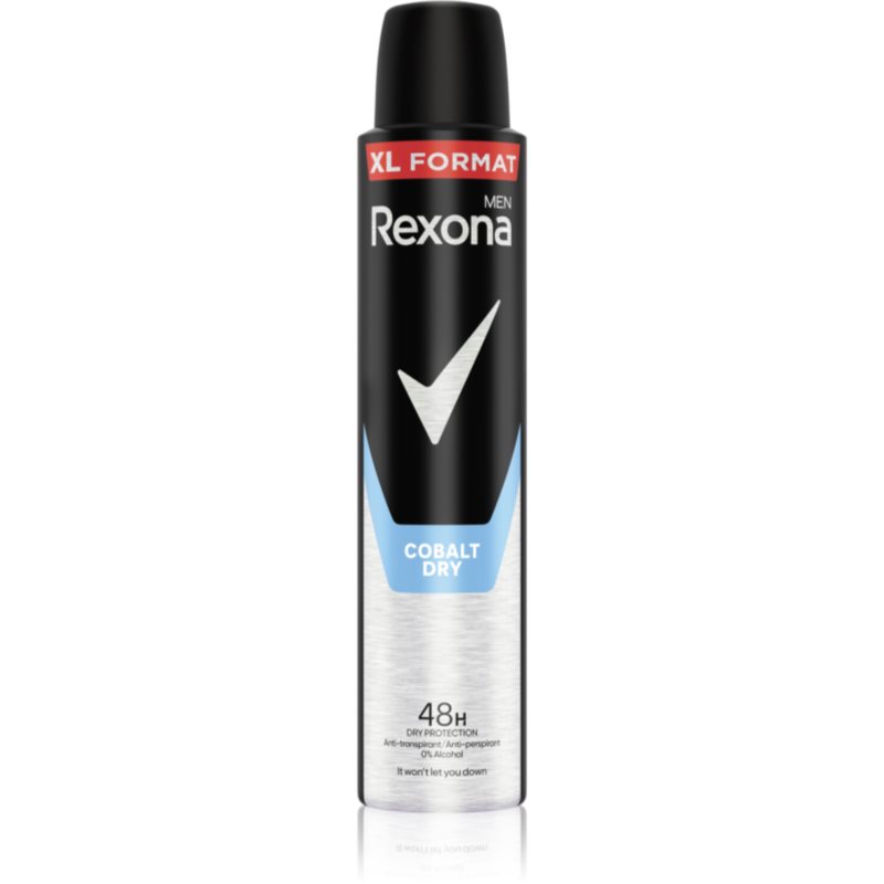 Rexona Men Cobalt Dry антиперспирант-спрей за мъже XL Cobalt Dry - Грижа за тяло - Сравни цени от 1 магазин с безплатна доставка