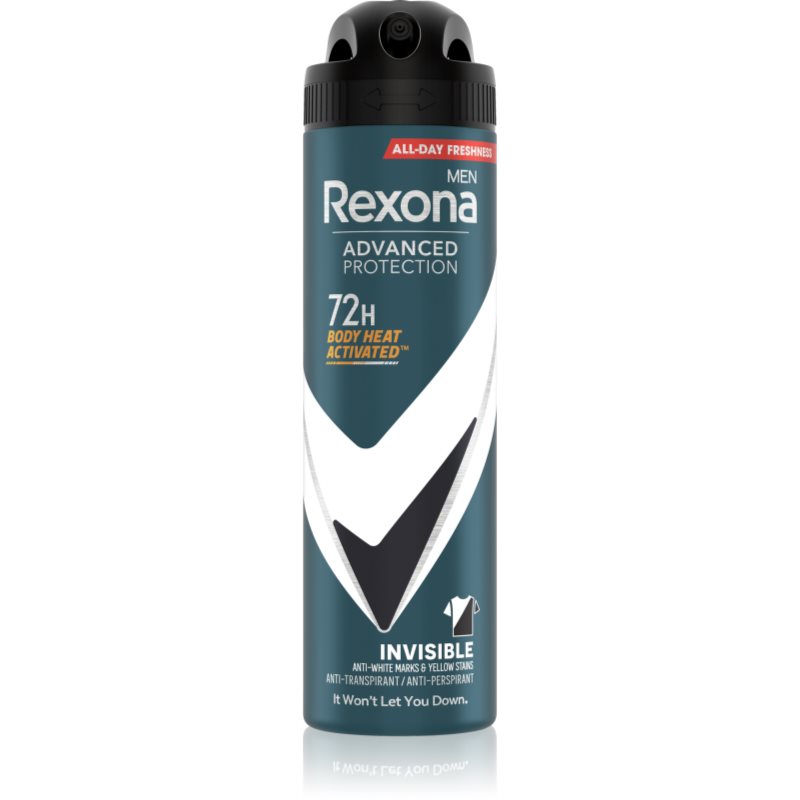 Rexona Men Advanced Protection антиперспирант срещу бели и жълти петна 72 ч. за мъже Invisible - Грижа за тяло - Сравни цени от 1 магазин с безплатна доставка