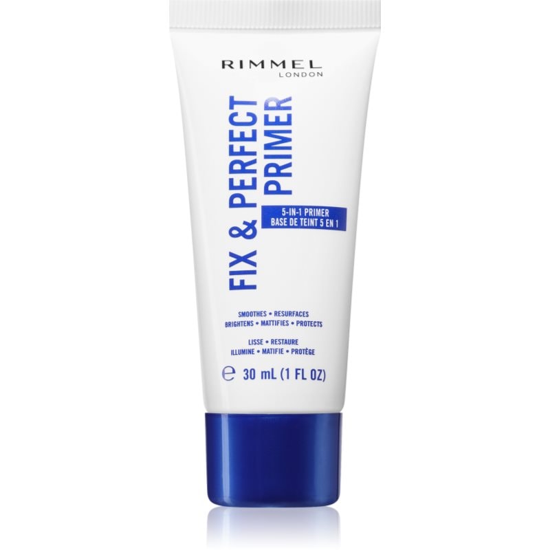 Rimmel Fix & Perfect основа 5 в 1 - Грим - Сравни цени от 1 магазин с безплатна доставка