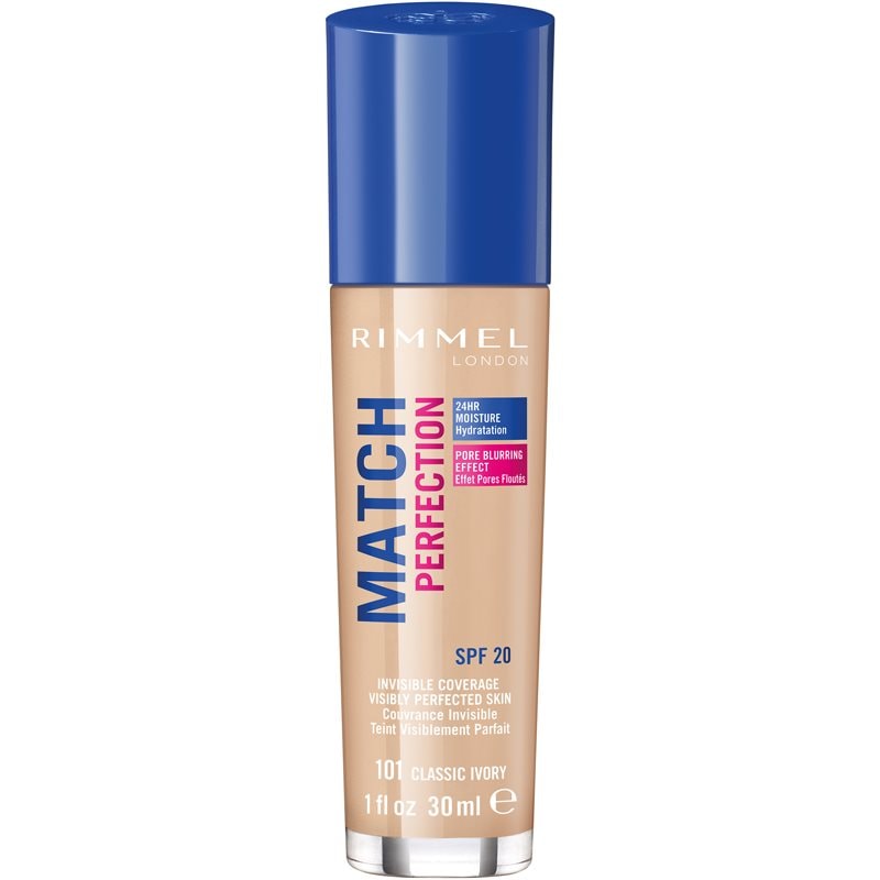 Rimmel Match Perfection течен фон дьо тен SPF 20 - Грим - Сравни цени от 1 магазин с безплатна доставка