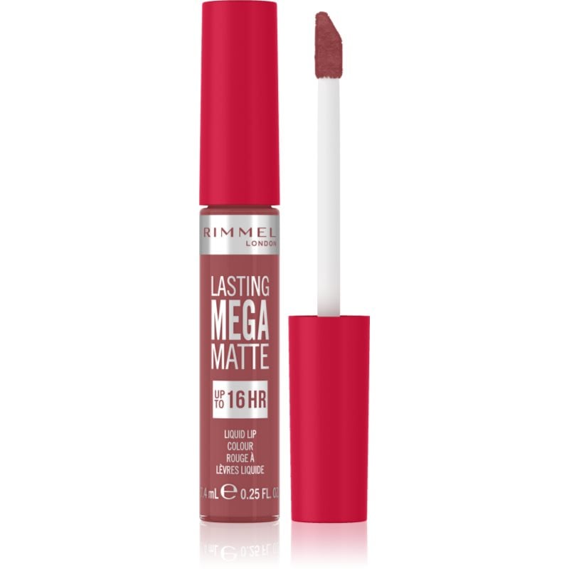 Rimmel Lasting Mega Matte леко течно матиращо червило 16 часа