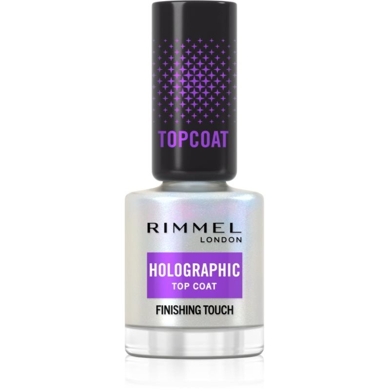 Rimmel Rimmel Holographic горен лак за нокти с блясък - Унисекс парфюм 12мл - Сравни цени от 1 магазин с безплатна доставка