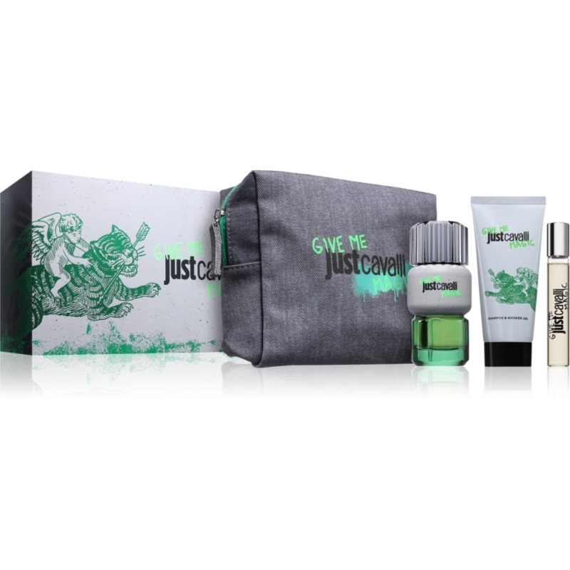 Roberto Cavalli Just Cavalli Give Me Magic For Him подаръчен комплект за мъже - Комплект - Сравни цени от 1 магазин с безплатна доставка