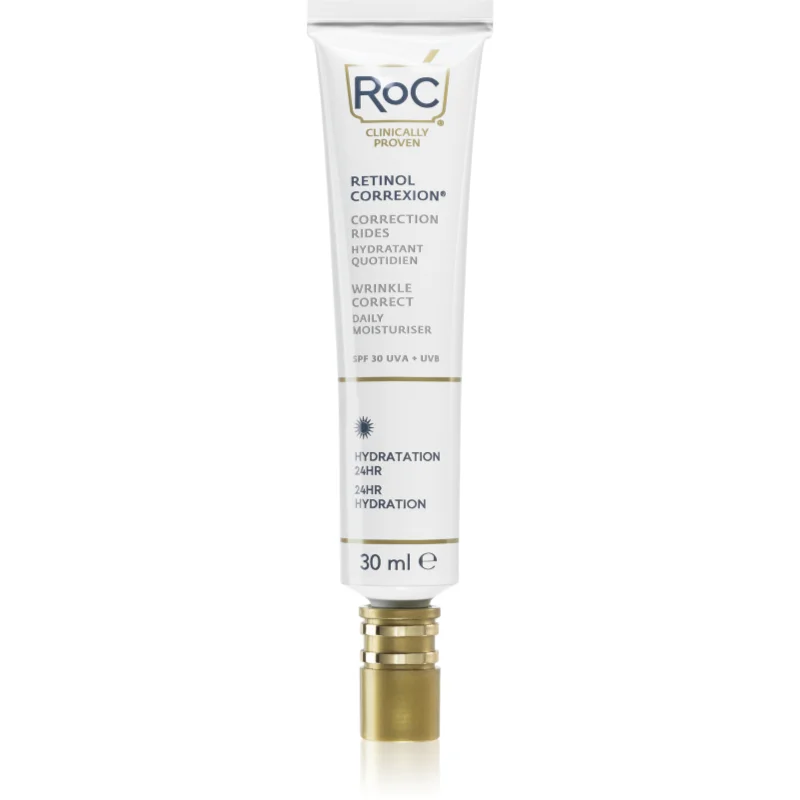 RoC Retinol Correxion Wrinkle Correct Daily Moisturiser дневен хидратиращ крем против стареене на кожата SPF 30