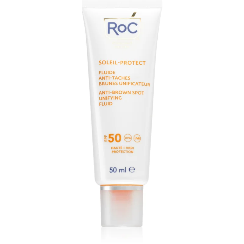 RoC Soleil Protect Anti Brown Spots Unifying Fluid лек защитен флуид против тъмни петна SPF 50 - Грижа за тяло - Сравни цени от 1 магазин с безплатна доставка