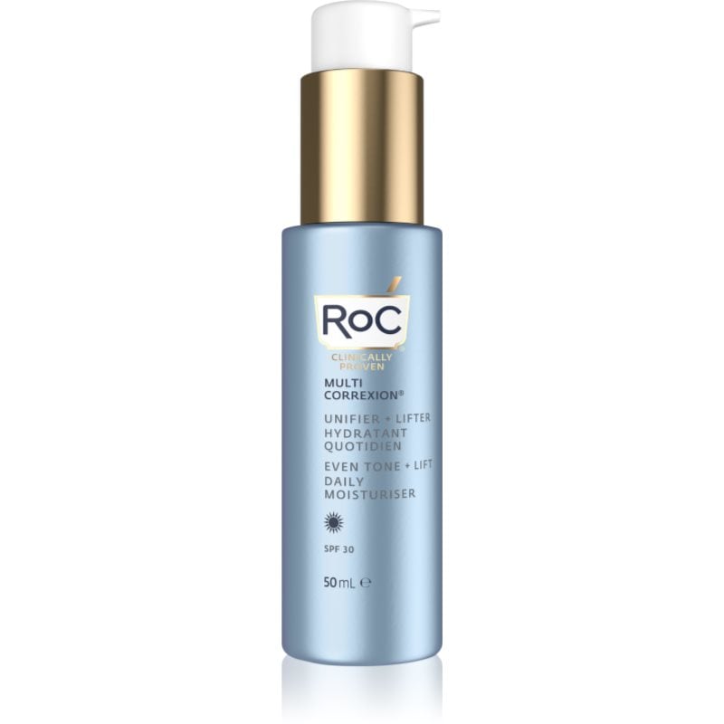 RoC Multi Correxion Even Tone + Lift стягащ дневен крем за равномерен тен на кожата SPF 30