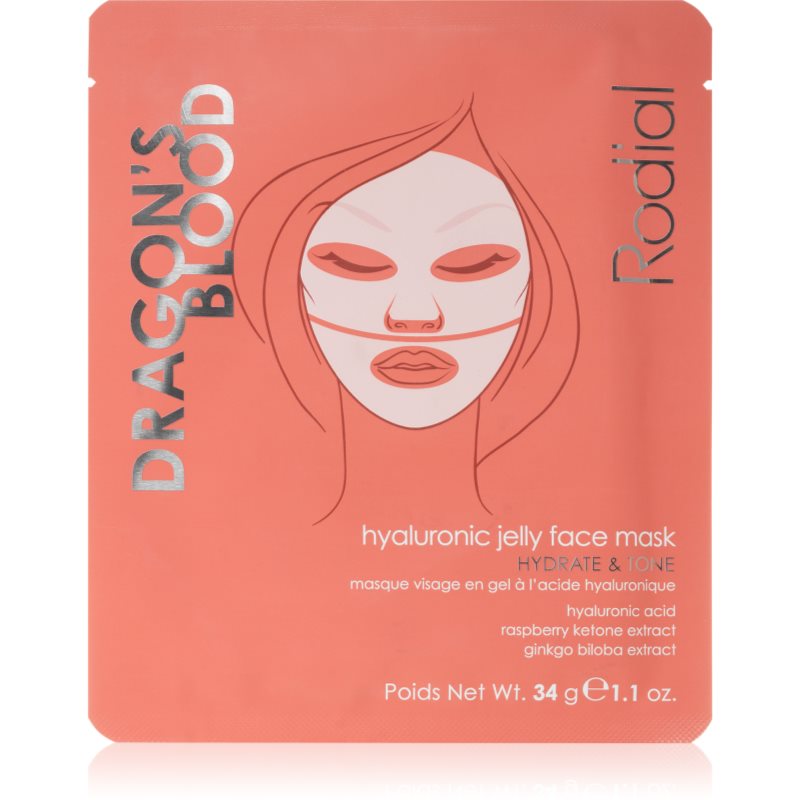 Rodial Dragon's Blood Hyaluronic Jelly Face Mask интензивна хидрогелна маска с хиалуронова киселина - Грижа за лице - Сравни цени от 1 магазин с безплатна доставка