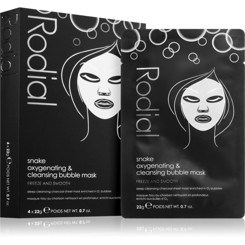 Rodial Snake Oxygenating & Cleansing Bubble Sheet Masks антиоксидантна платнена маска