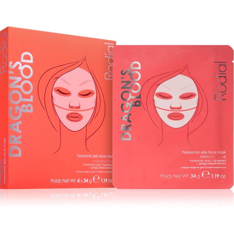 Rodial Rodial Dragon's Blood Hydrogel Jelly Face Mask интензивна хидрогелна маска - Унисекс парфюм 34мл - Сравни цени от 1 магазин с безплатна доставка