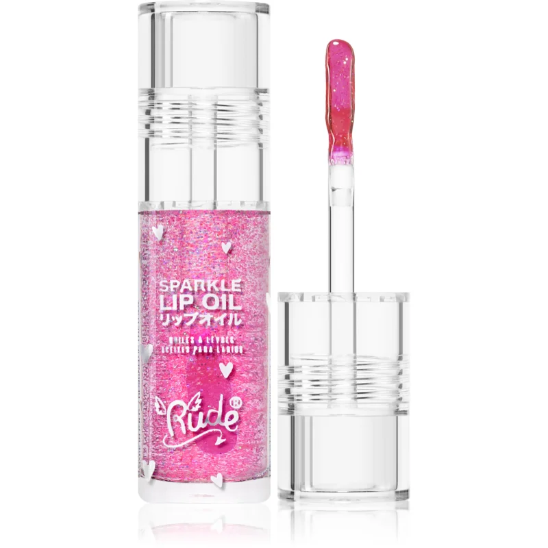 Rude Cosmetics Manga Collection Sparkle Lip Oil тониращо олио за устни с хидратиращ ефект - Грим - Сравни цени от 1 магазин с безплатна доставка