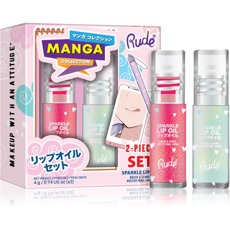Rude Cosmetics Rude Cosmetics Manga Collection комплект за устни Watermelon And Mint Duo - Унисекс парфюм 2мл - Сравни цени от 1 магазин с безплатна доставка