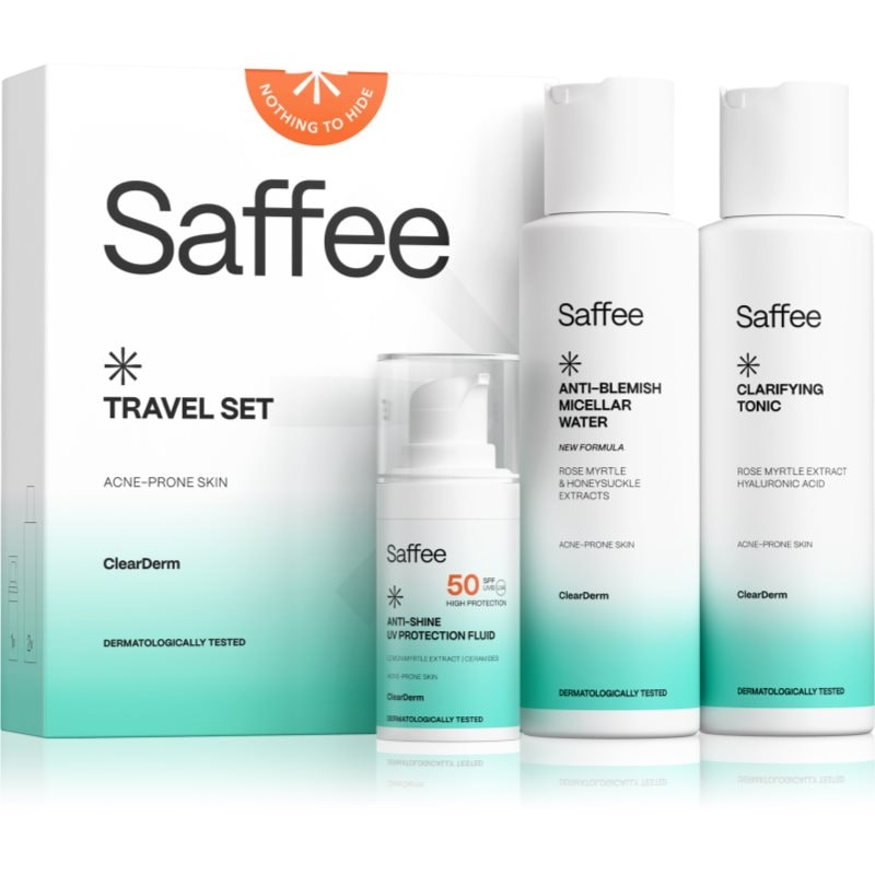 Saffee ClearDerm Travel Set комплект за пътуване - Комплект - Сравни цени от 1 магазин с безплатна доставка