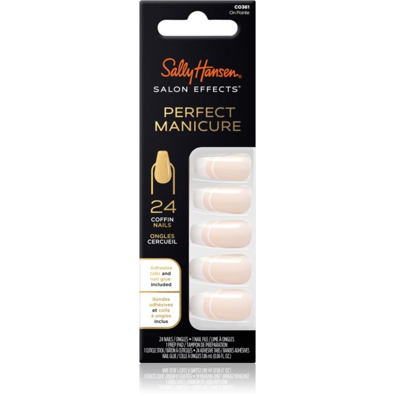 Sally Hansen Salon Effects Изкуствени нокти CO361 On Pointe - Грим - Сравни цени от 1 магазин с безплатна доставка
