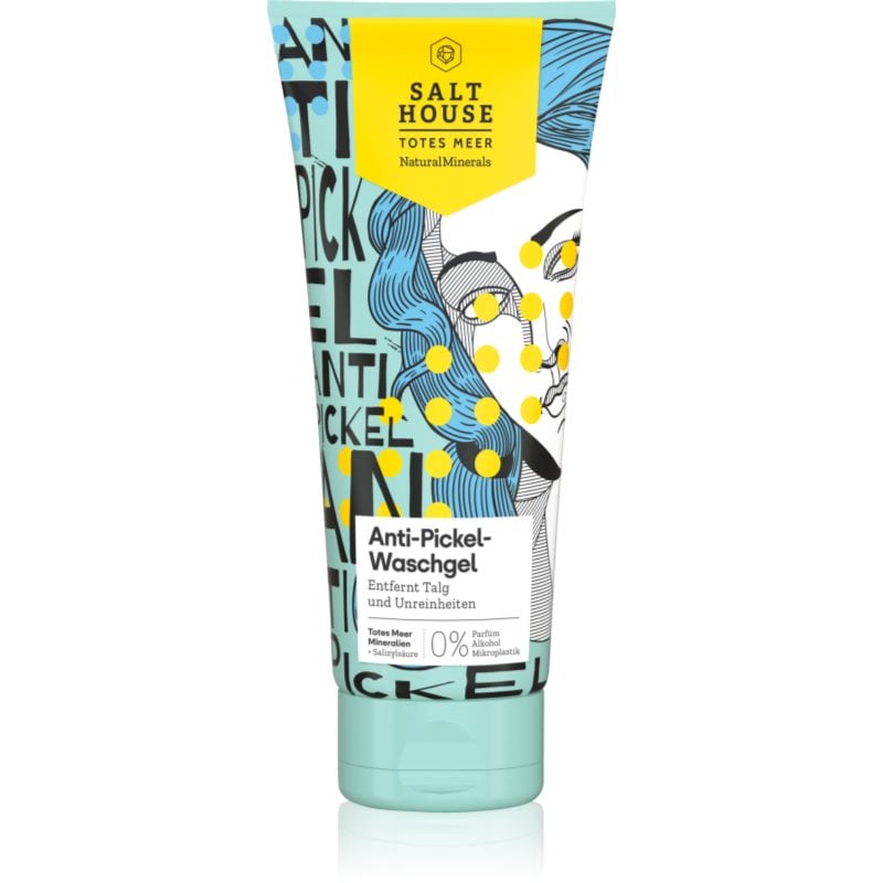 Salt House Natural Minerals Anti-pimple Skin Care почистващ и премахващ грима гел против акне