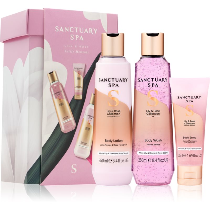 Sanctuary Spa Lily & Rose Little Moments подаръчен комплект за тяло - Комплект - Сравни цени от 1 магазин с безплатна доставка