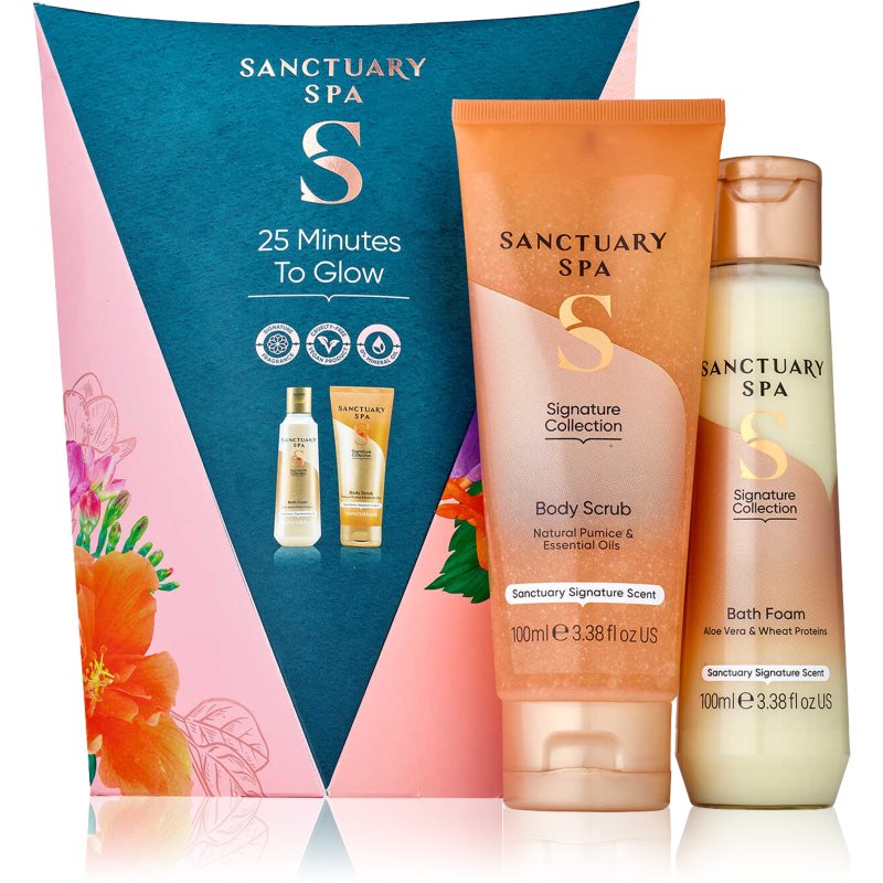 Sanctuary Spa Signature Collection подаръчен комплект за вана 25 Minutes To Glow - Комплект - Сравни цени от 1 магазин с безплатна доставка