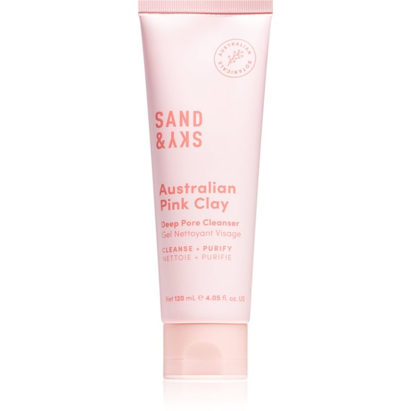 Sand & Sky Australian Pink Clay Deep Pore Cleanser почистващ и премахващ грима гел с детокс ефект
