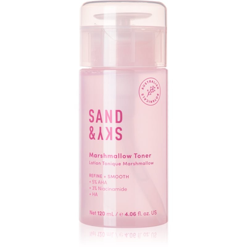 Sand & Sky The Essentials Marshmallow Toner нежен ексфолиращ тоник за възобновяване на повърхността на кожата - Грижа за лице - Сравни цени от 1 магазин с безплатна доставка