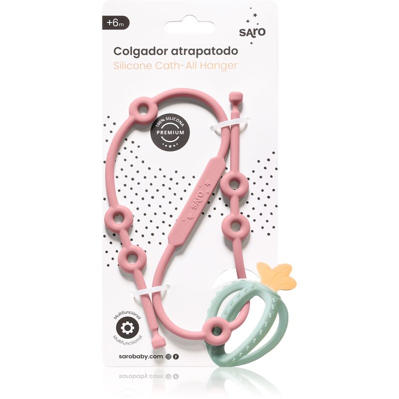 Saro Baby Silicone Catch-All Hanger силиконово въже Pink - За деца - Сравни цени от 1 магазин с безплатна доставка
