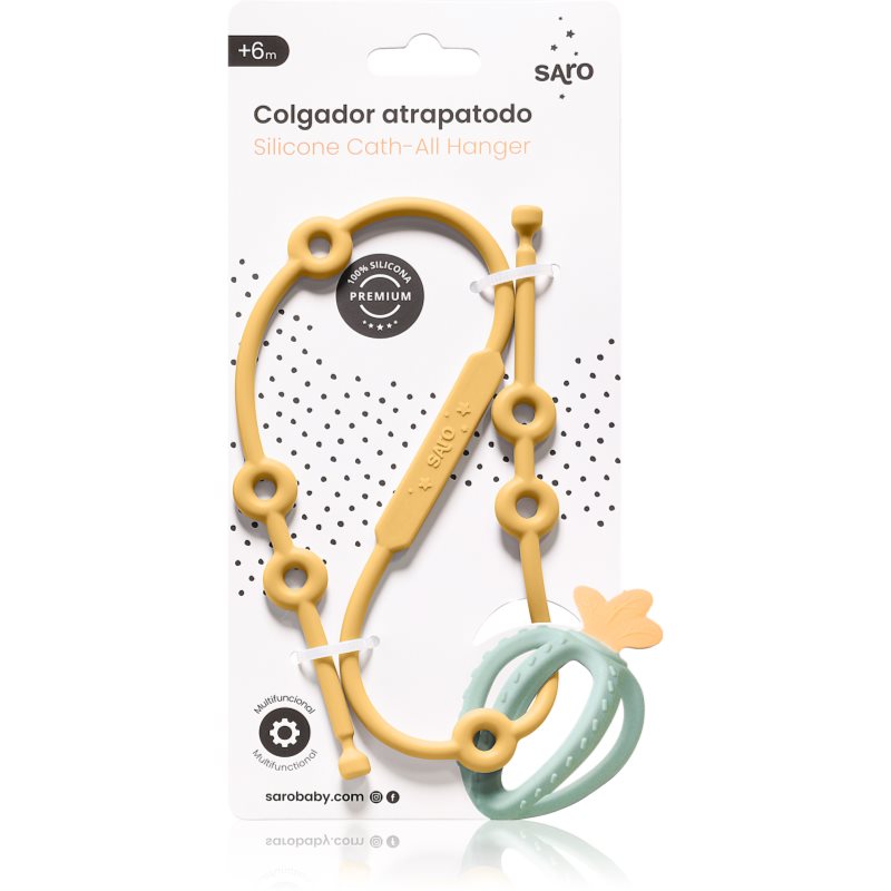 Saro Baby Silicone Catch-All Hanger силиконово въже Mustard - За деца - Сравни цени от 1 магазин с безплатна доставка