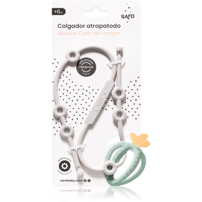 Saro Baby Silicone Catch-All Hanger силиконово въже Grey - За деца - Сравни цени от 1 магазин с безплатна доставка
