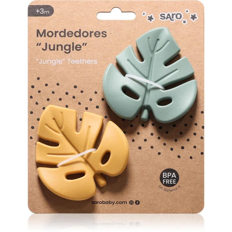 Saro Baby Jungle гризалка Mint/Mustard - За деца - Сравни цени от 1 магазин с безплатна доставка