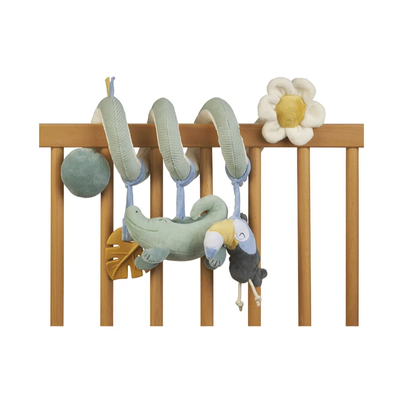 Saro Baby Spiral with Rattles Party Jungle контрастна играчка за окачане Hunter Mint - За деца - Сравни цени от 1 магазин с безплатна доставка