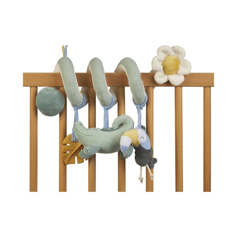 Saro Baby Spiral with Rattles Party Jungle контрастна играчка за окачане Hunter Mint - За деца - Сравни цени от 1 магазин с безплатна доставка