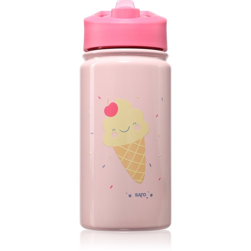 Saro Baby Thermos Bottle with Straw термос със сламка Pink - За деца - Сравни цени от 1 магазин с безплатна доставка