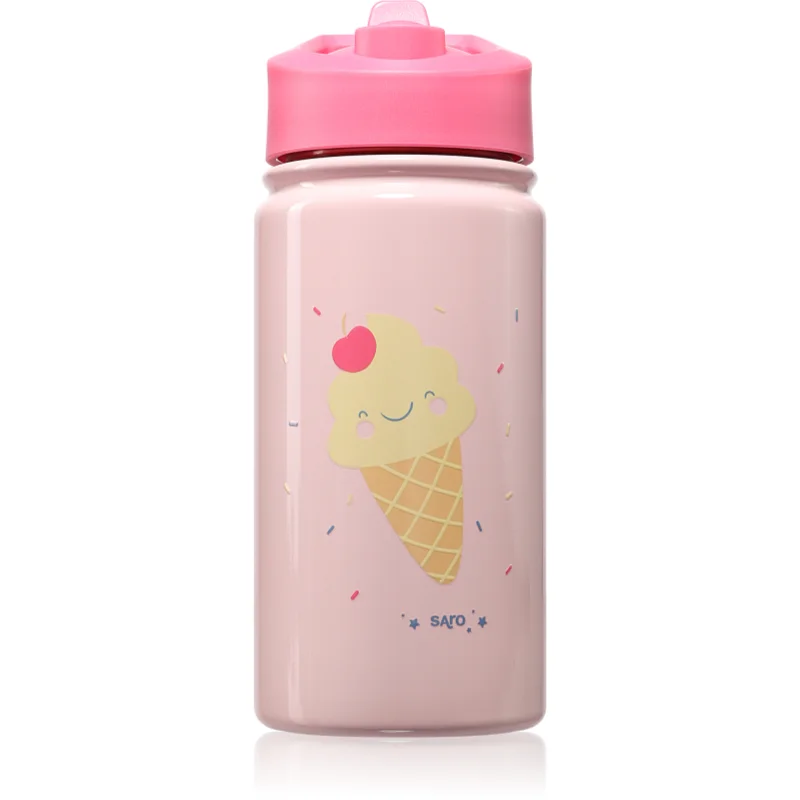 Saro Baby Thermos Bottle with Straw термос със сламка Pink - За деца - Сравни цени от 1 магазин с безплатна доставка