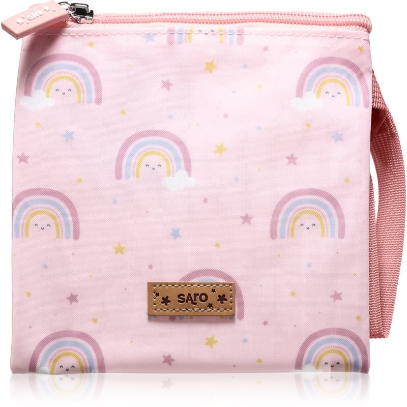 Saro Baby Sandwich Bag торбичка за закуска Pink 17,5x17,5 cm