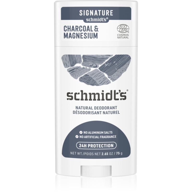 Schmidt's Charcoal + Magnesium дезодорант стик 24 часа - Грижа за тяло - Сравни цени от 1 магазин с безплатна доставка