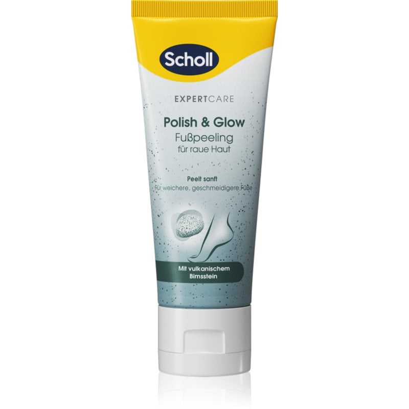 Scholl Foot Cream Polish & Glow ексфолиращ пилинг за крака