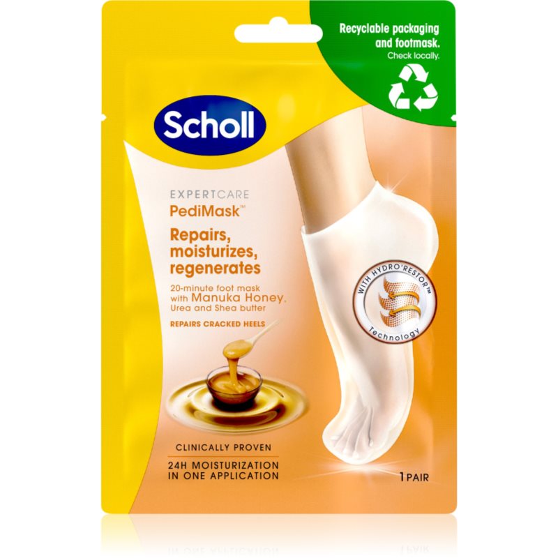 Scholl Pedimask™ Manuka Honey дълбоко подхранваща маска за крака - Грижа за тяло - Сравни цени от 1 магазин с безплатна доставка