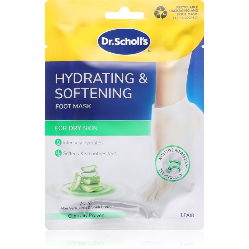 Scholl Pedimask™ Aloe Vera дълбоко подхранваща маска за крака