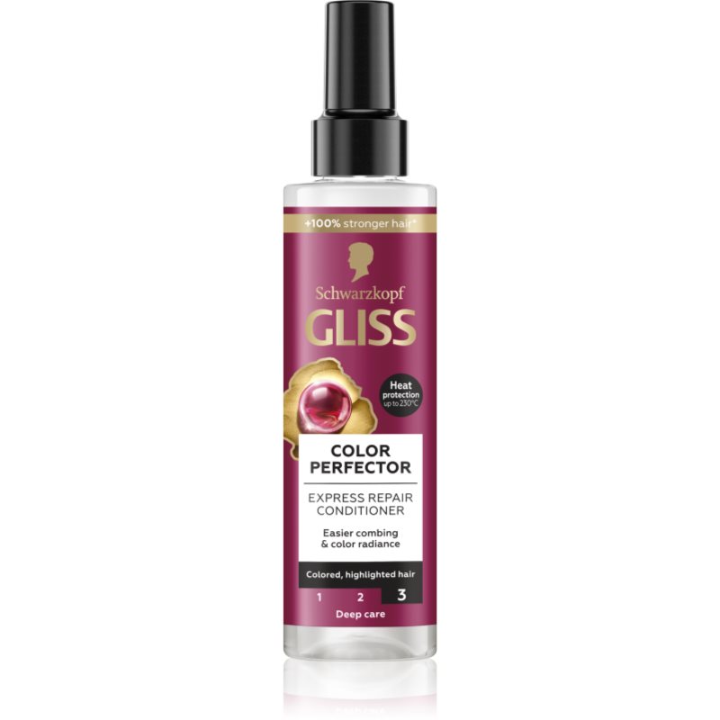 Schwarzkopf Schwarzkopf Gliss Color Perfector регенериращ балсам за ядисана коса и коса с кичури - Унисекс парфюм 200мл - Сравни цени от 1 магазин с безплатна доставка