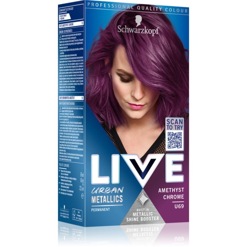 Schwarzkopf LIVE Urban Metallics перманентната боя за коса