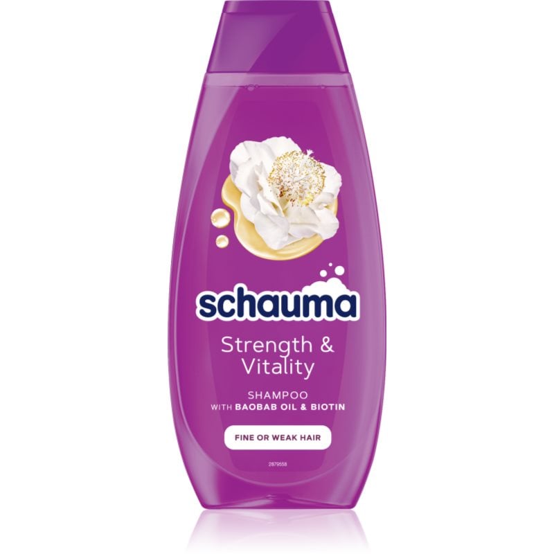 Schwarzkopf Schauma Strength & Vitality подсилващ шампоан за тънка коса без обем
