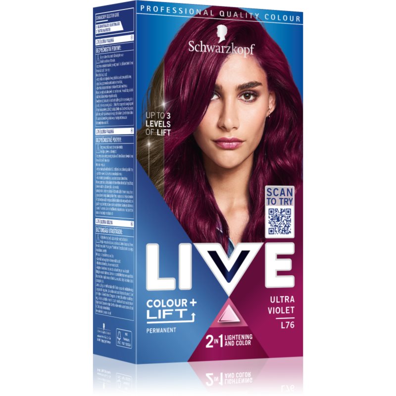 Schwarzkopf Schwarzkopf LIVE Colour + Lift перманентната боя за коса - Унисекс парфюм 1мл - Сравни цени от 1 магазин с безплатна доставка