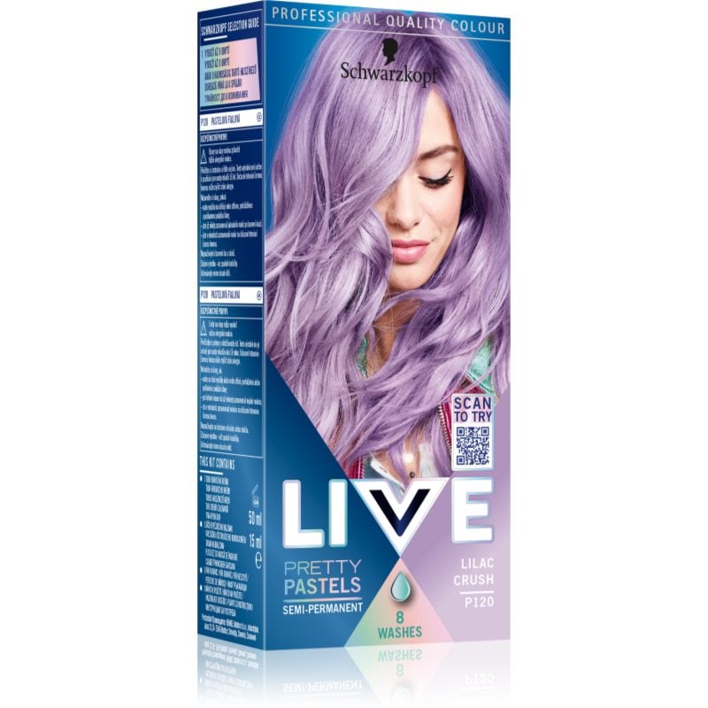 Schwarzkopf LIVE Ultra Brights or Pastel полуперманентна боя за коса