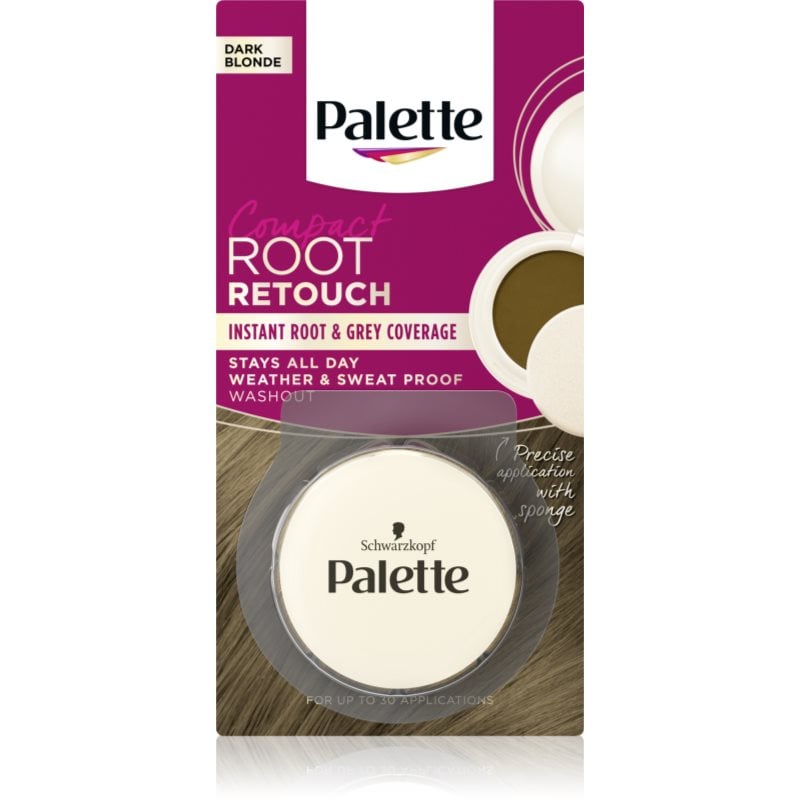 Schwarzkopf Palette Compact Root Retouch коректор за новоизрастнала и сива коса с пудра ефект