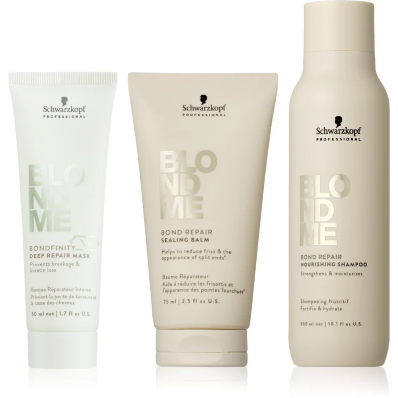 Schwarzkopf Professional Blondme Repair Nourishing Set комплект за руса коса - Комплект - Сравни цени от 1 магазин с безплатна доставка