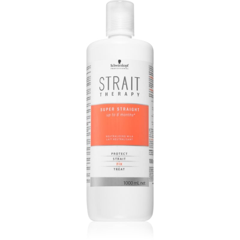 Schwarzkopf Professional STRAIT Therapy Neutralising Milk мляко за коса за фиксиране и оформяне - Грижа за коса - Сравни цени от 1 магазин с безплатна доставка